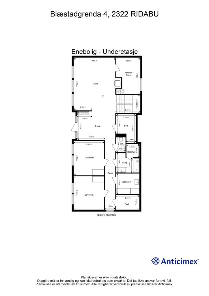 Plantegning 1. etasje