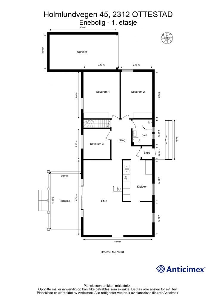 Plantegning - 1. etasje