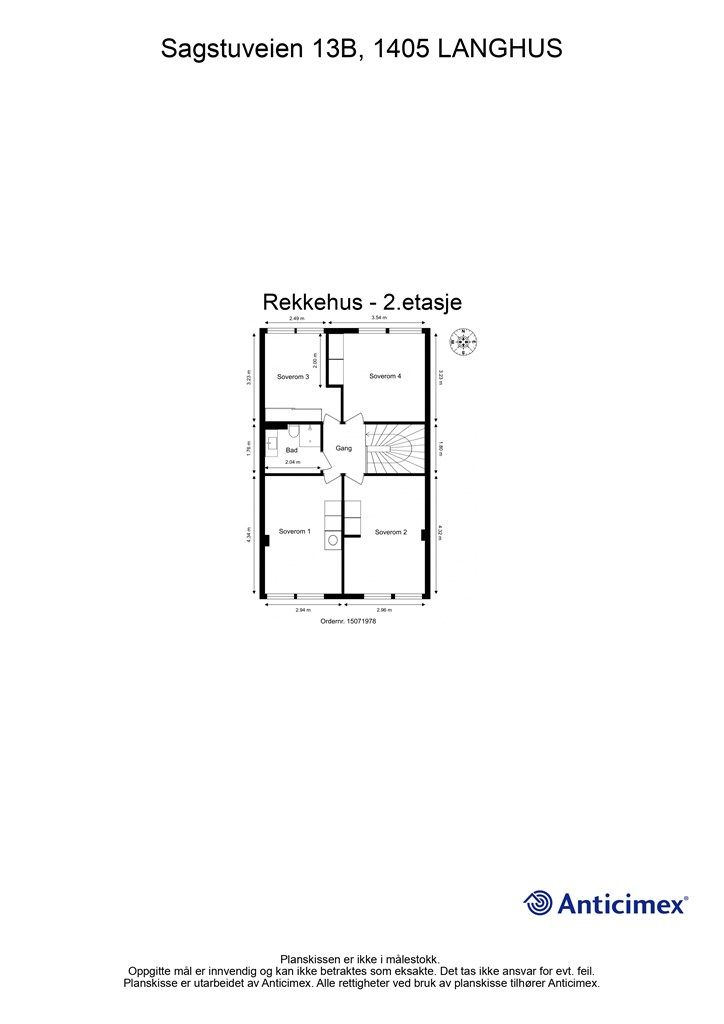 Plantegning - 2. etasje
