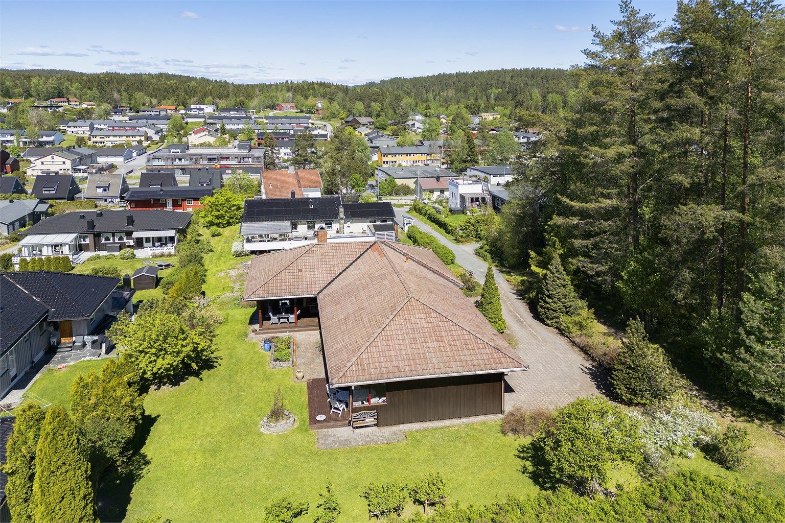 Flott beliggenhet i blindvei 