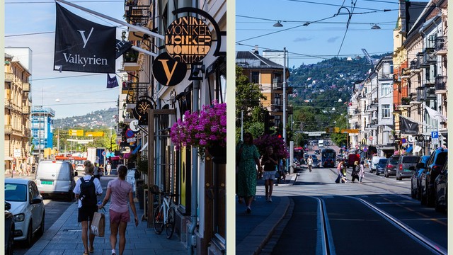Med Valkyrien senter og Bogstadveien like ved er det kort vei til et rikt utvalg av butikker, kaféer og restauranter.