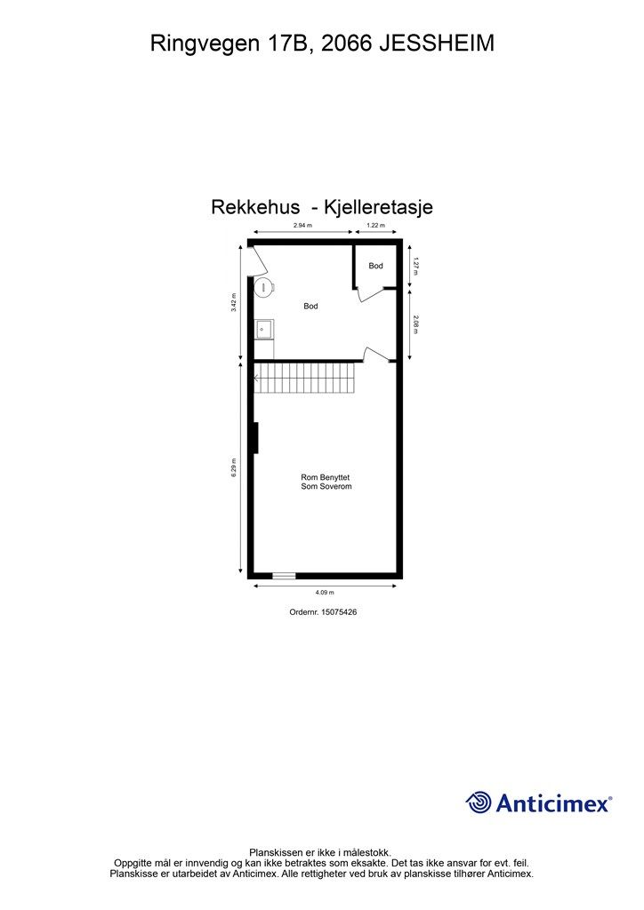 Plantegning kjeller