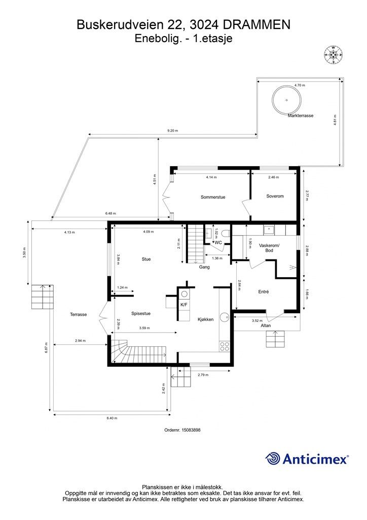 Plantegning - 1. etasje