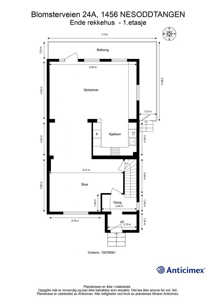 Plantegning 1. etasje