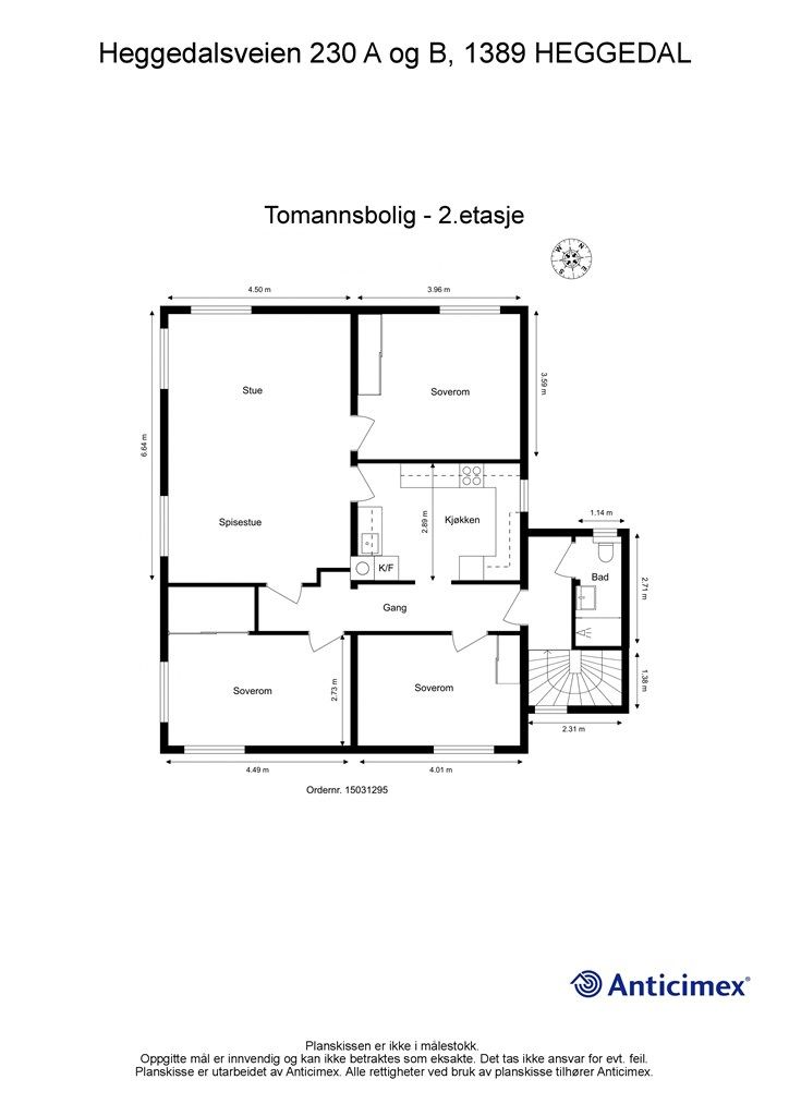 Plantegning 2. etasje
