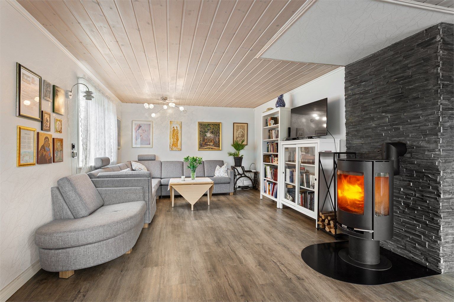 Oppvarming via vedovn