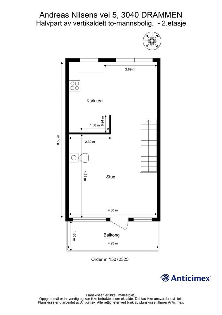 Plantegning - 2. etasje