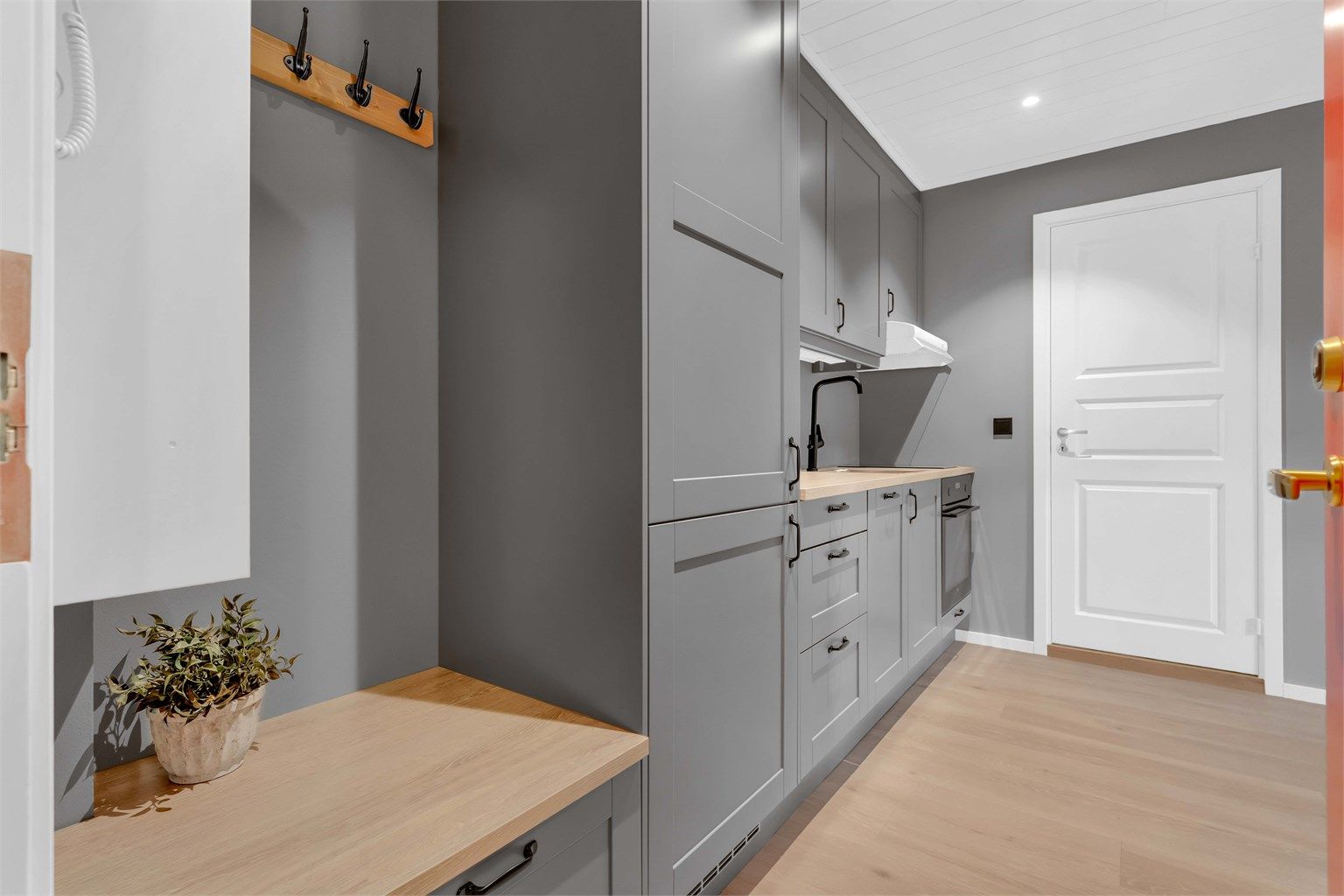 Leiligheten ble helrenovert i 2023.