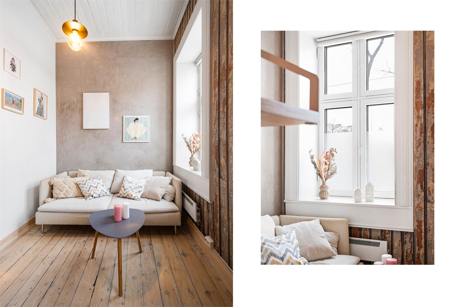  Store vindusflater sørger for rikelig med naturlig lys og, sammen med den gode takhøyden, skaper dette en luftig og innbydende romfølelse.