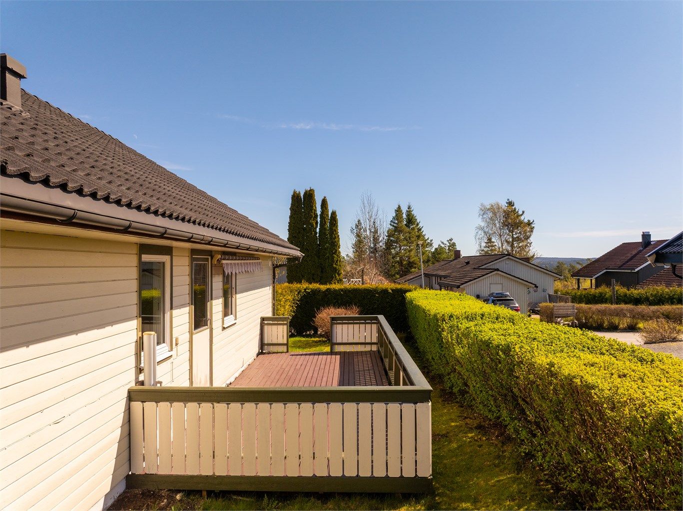 Solforholdene på Nordlitoppen er meget gode, dagen gjennom. Terrassen er på ca. 20 kvm. og sørvendt. Fotograf; Kristoffer Kristiansen.