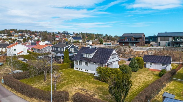 Oversiktsbilde som viser eiendommens plassering i nabolaget.