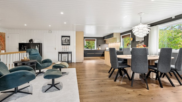 Stuen har godt med lysinnslipp
