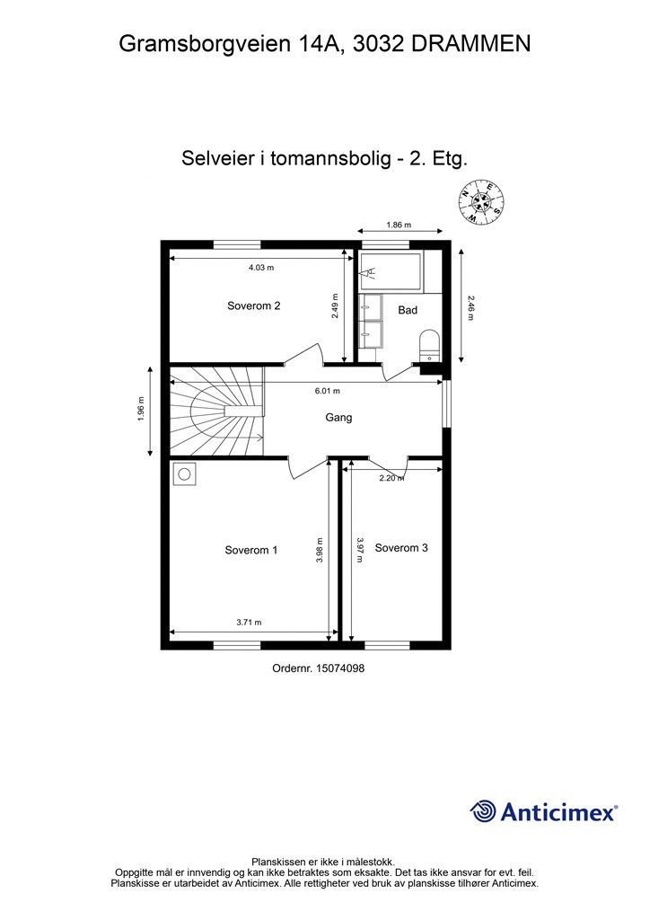 Plantegning - 2. etasje