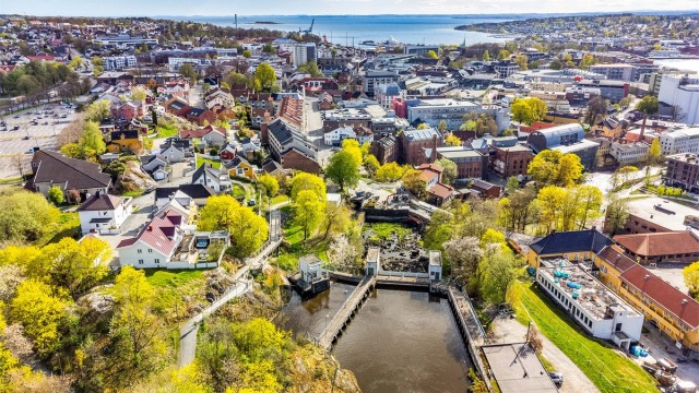 Fra Bjerget er det gangavstand til hele sentrumsområdet.
