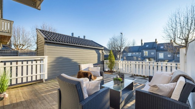 En herlig uteplass for avslapning og sosiale sammenkomster.