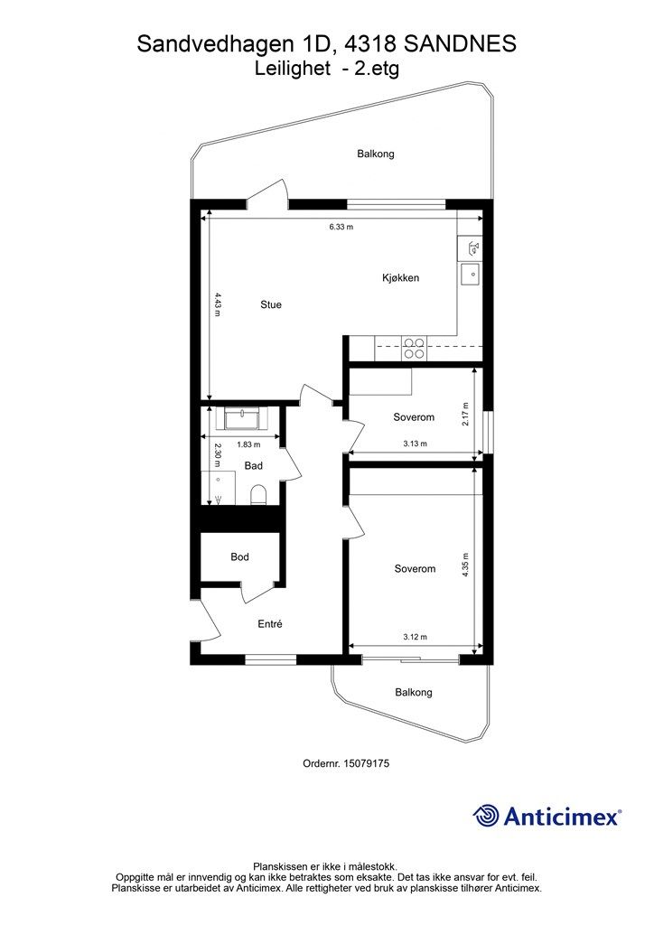 Plantegning - 2 etg.