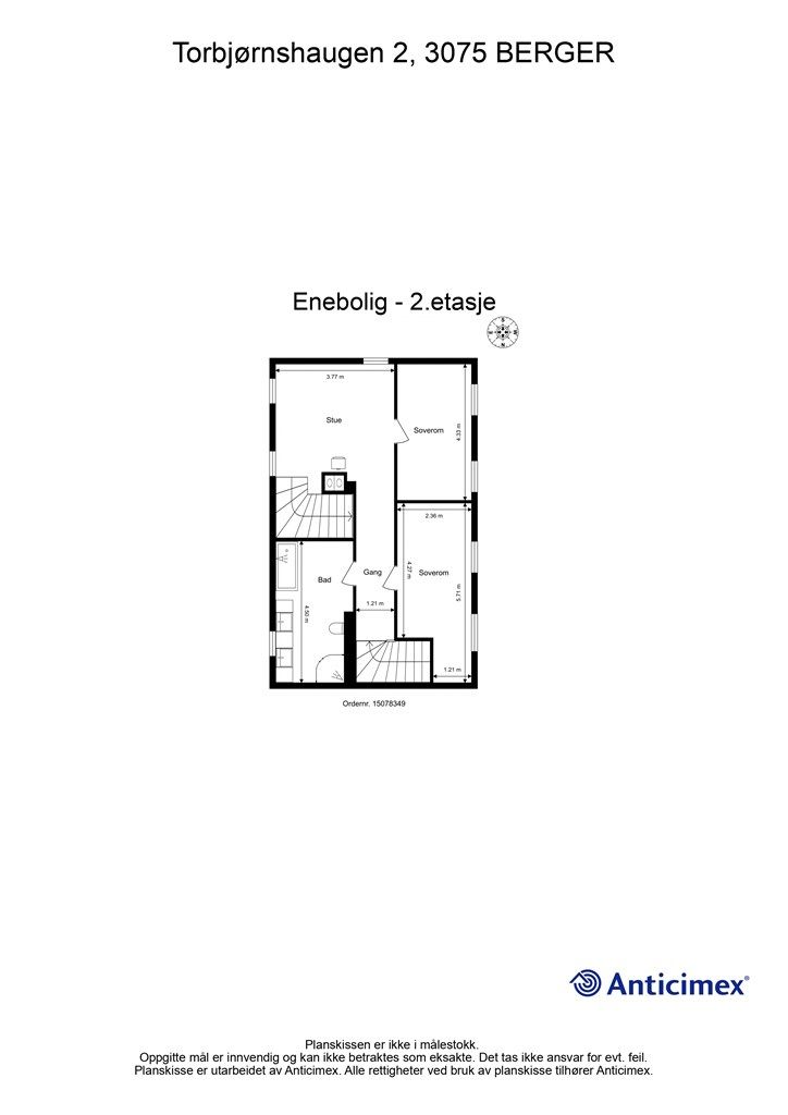 Plantegning - 2. etasje