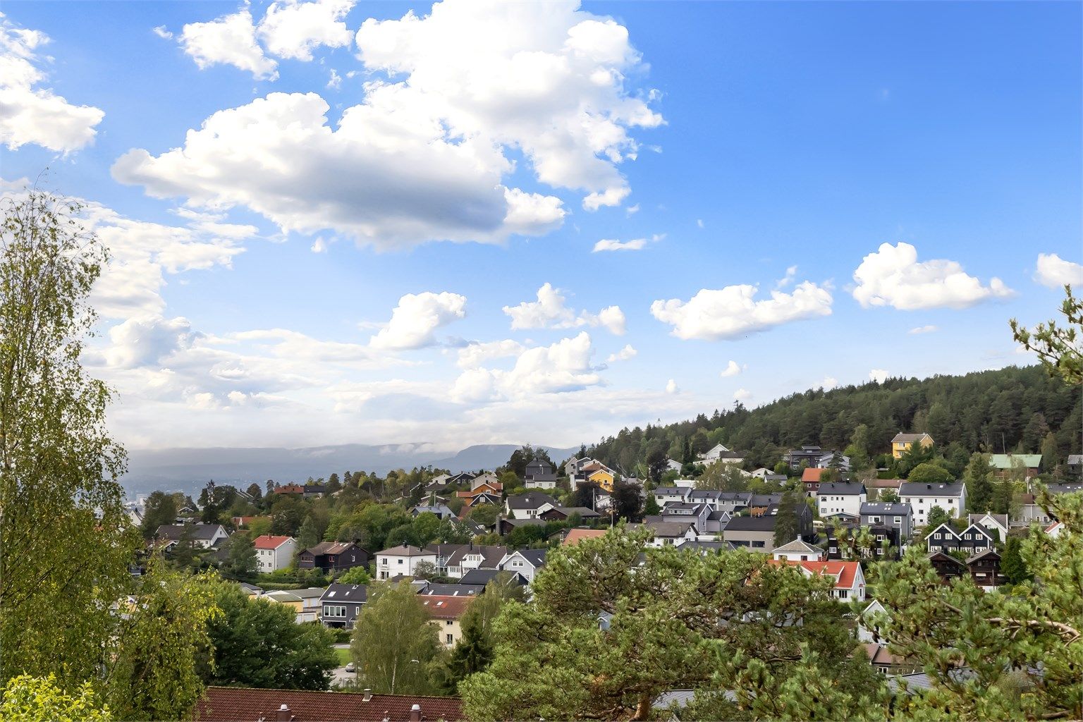 Lys og luftig 2-roms leilighet med en naturskjønn beliggenhet i frodige omgivelser på toppen av Tonsenhagen