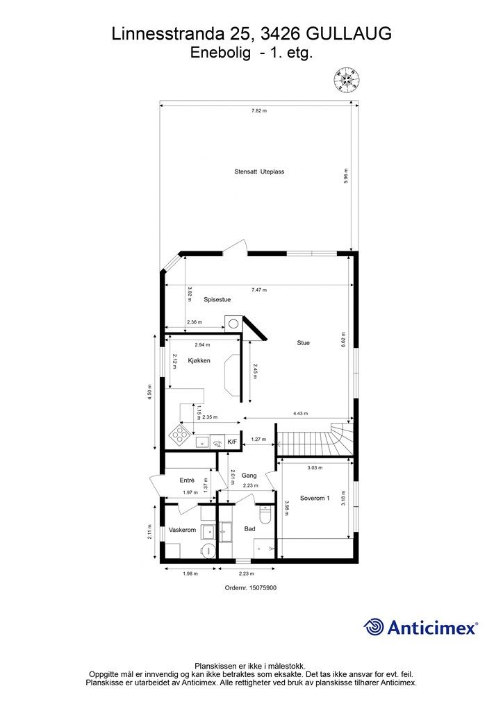 Plantegning - 1. etasje