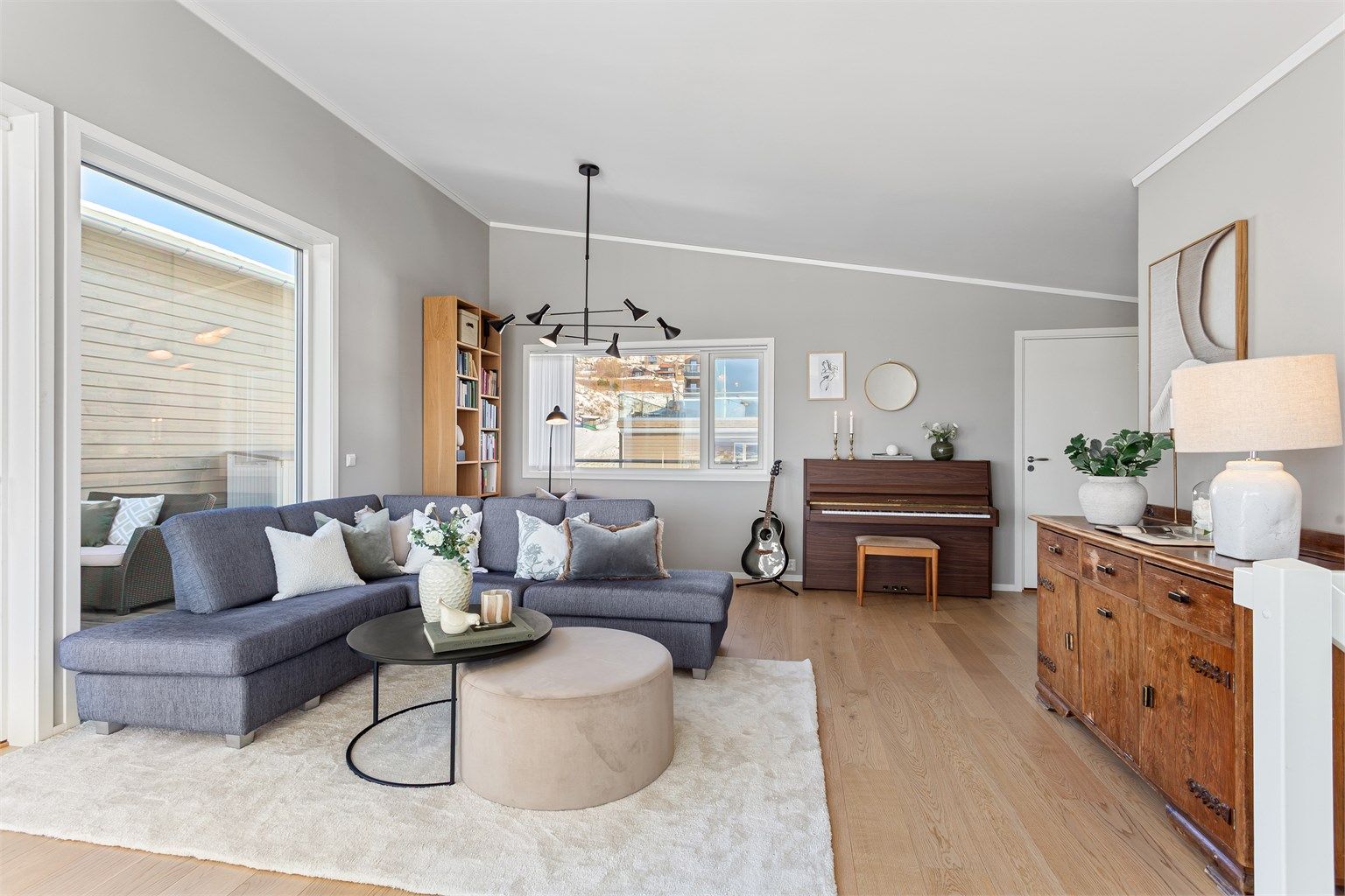 Ekstra høyde til himlingen som gir en god romfølelse