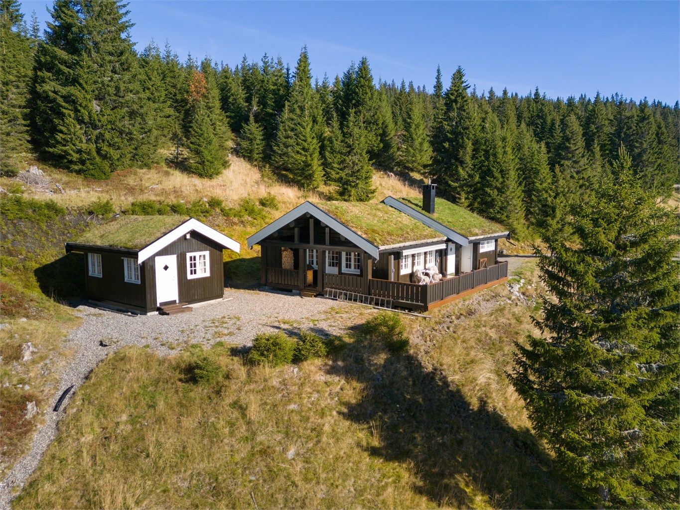 Velkommen til Nattrudstillia 16! Herlig familiehytte med en flott beliggenhet på en liten høyde. (Foto: Pholio v/ Bjørnar Fjeldberg)