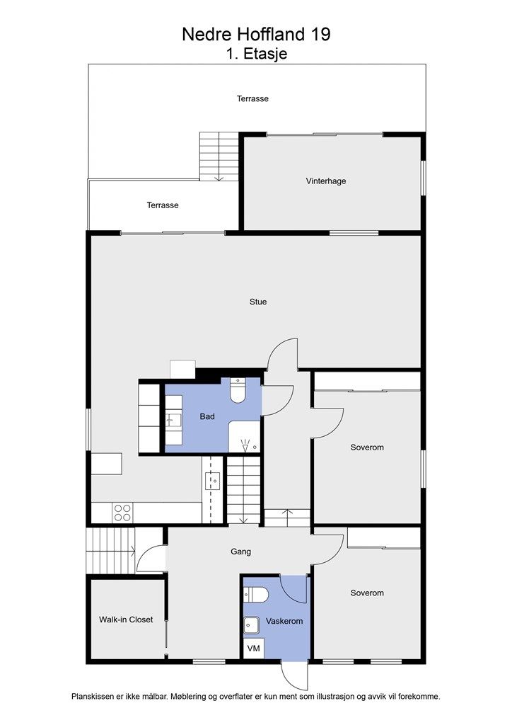 2 D plantegning 1. etasje