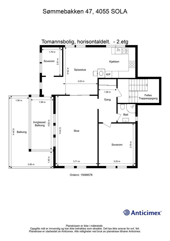 Plantegning - 2.etasje