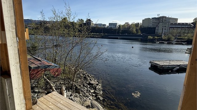 Ut fra naustet.