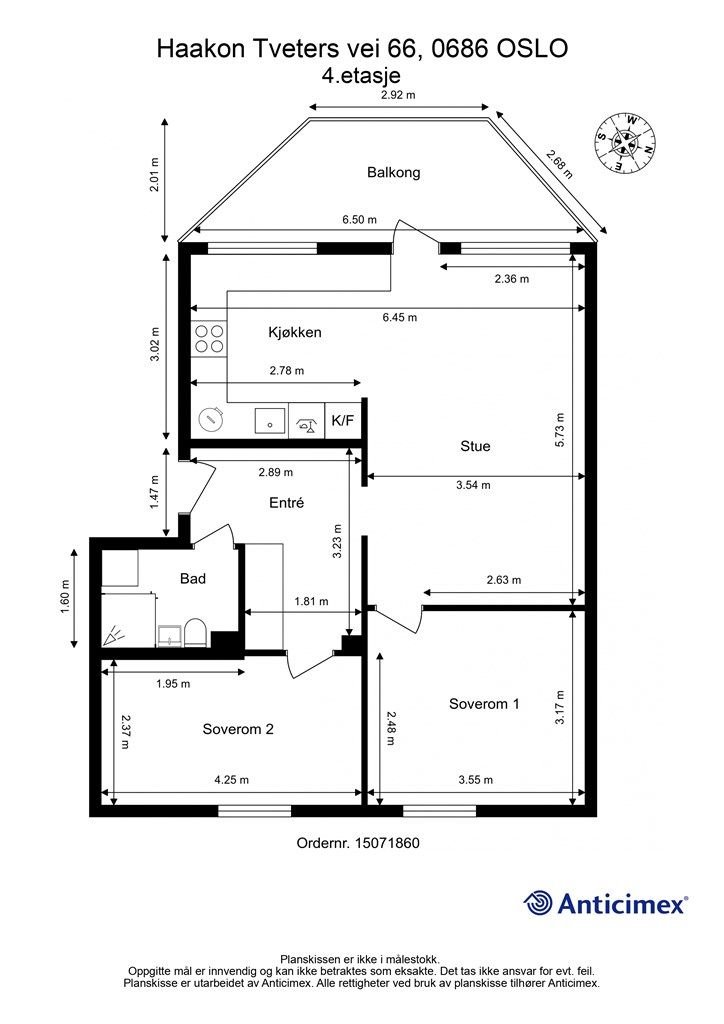 Plantegning - 4. etasje