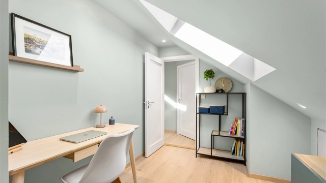 Rommet passer også ypperlig som barnerom.