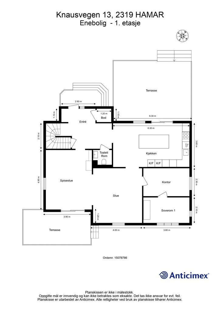 Plantegning - 1. etasje