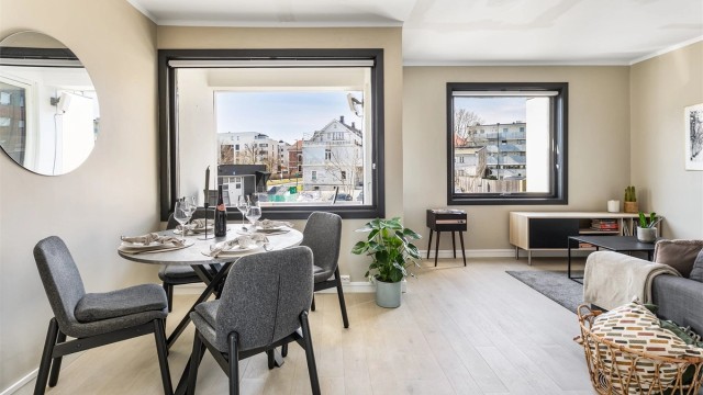 Velkommen til Kongens gate 27B - presentert av Krogsveen.
Fotograf; Børge Oppegård.