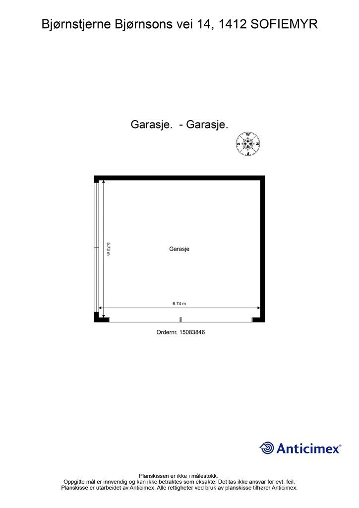 Plantegning - garasje