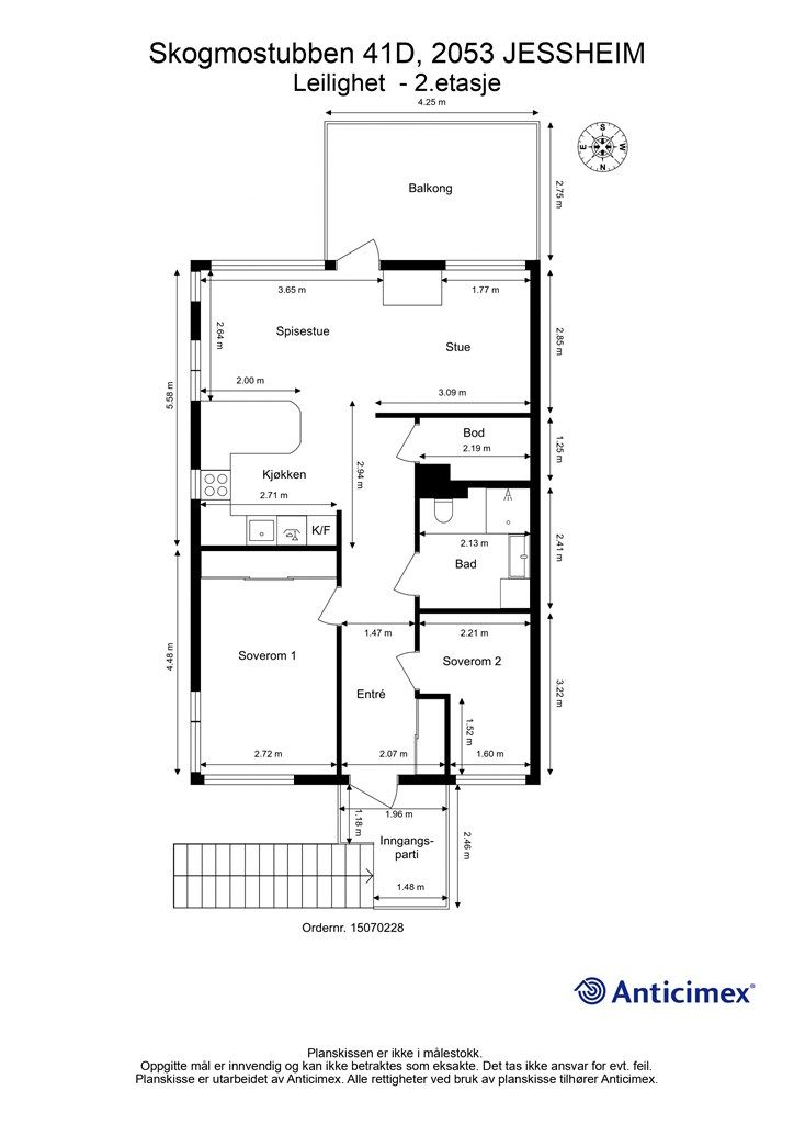 Plantegning- Leilighet 