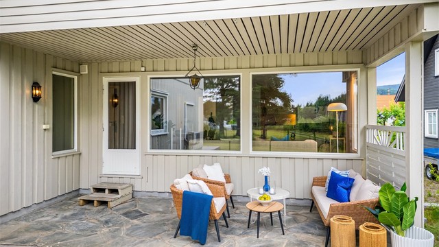 Adkomst til stuen fra terrassen