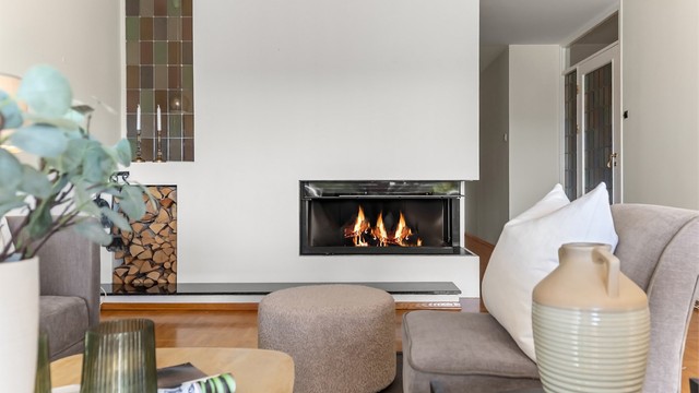 Peisen gir både varme og hygge