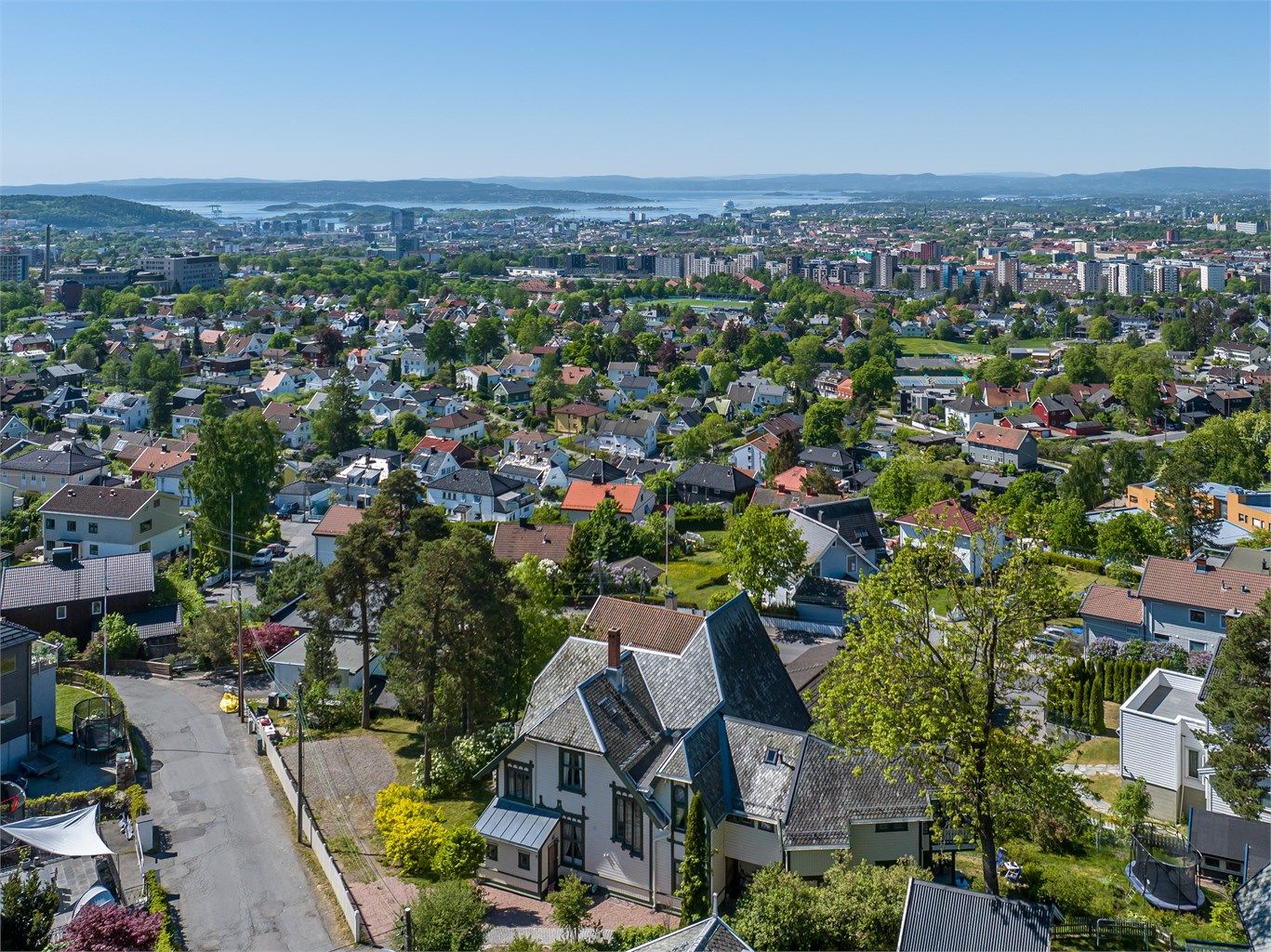 Fra åssiden på øvre Grefsen har man et flott utsyn mot Oslo og Oslofjorden