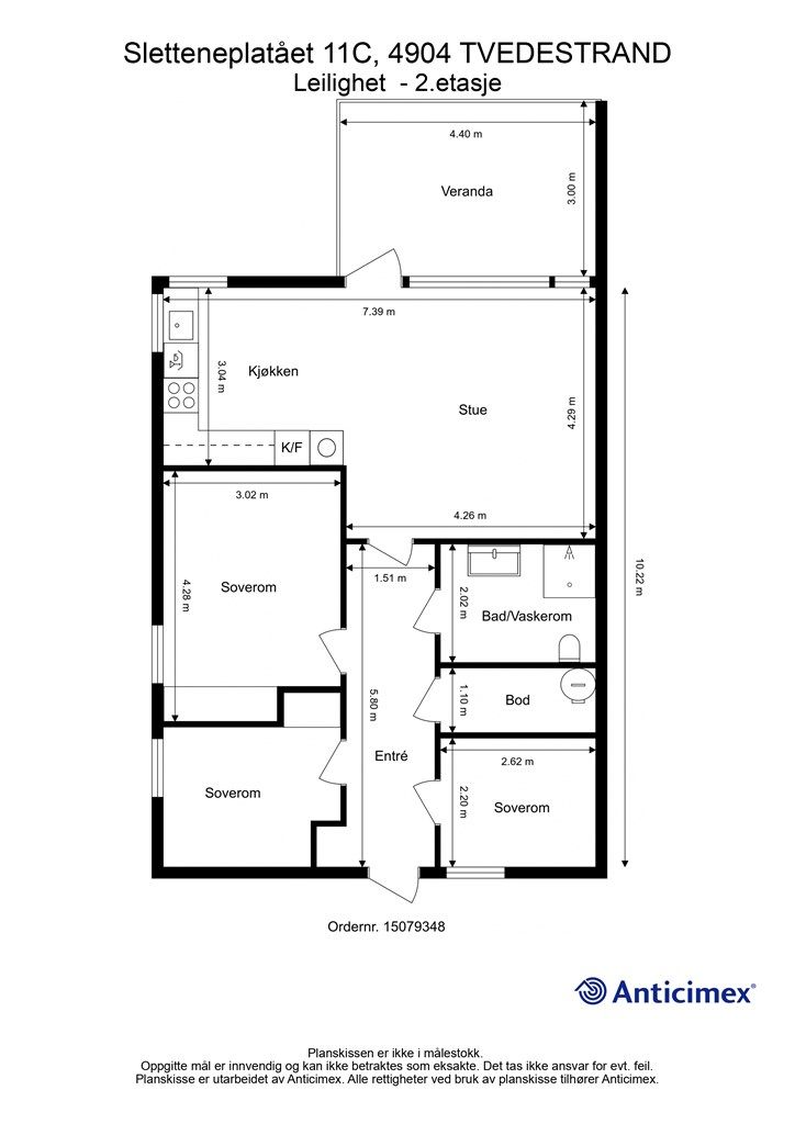 Plantegning 2. etasje.