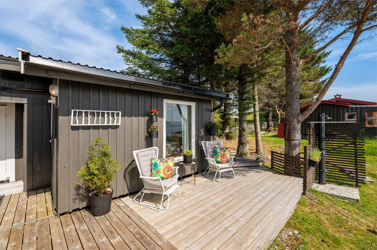 Annekset er innredet med tre ekstra soverom. 