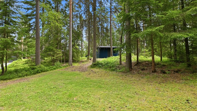 Inne på tomten er det fin parkeringsplass for flere biler og enkel adkomst frem til hytta
