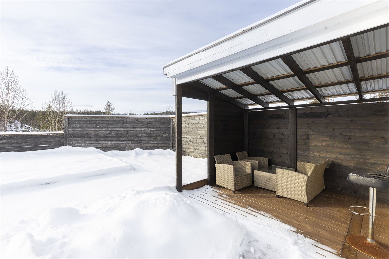 Utestue med utekjøkken