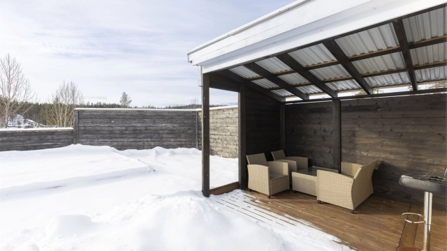 Utestue med utekjøkken