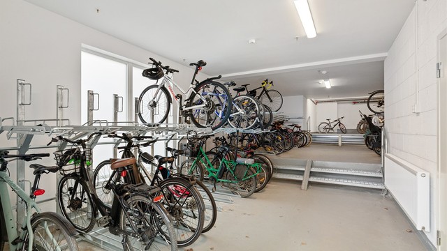 Felles sykkelparkering