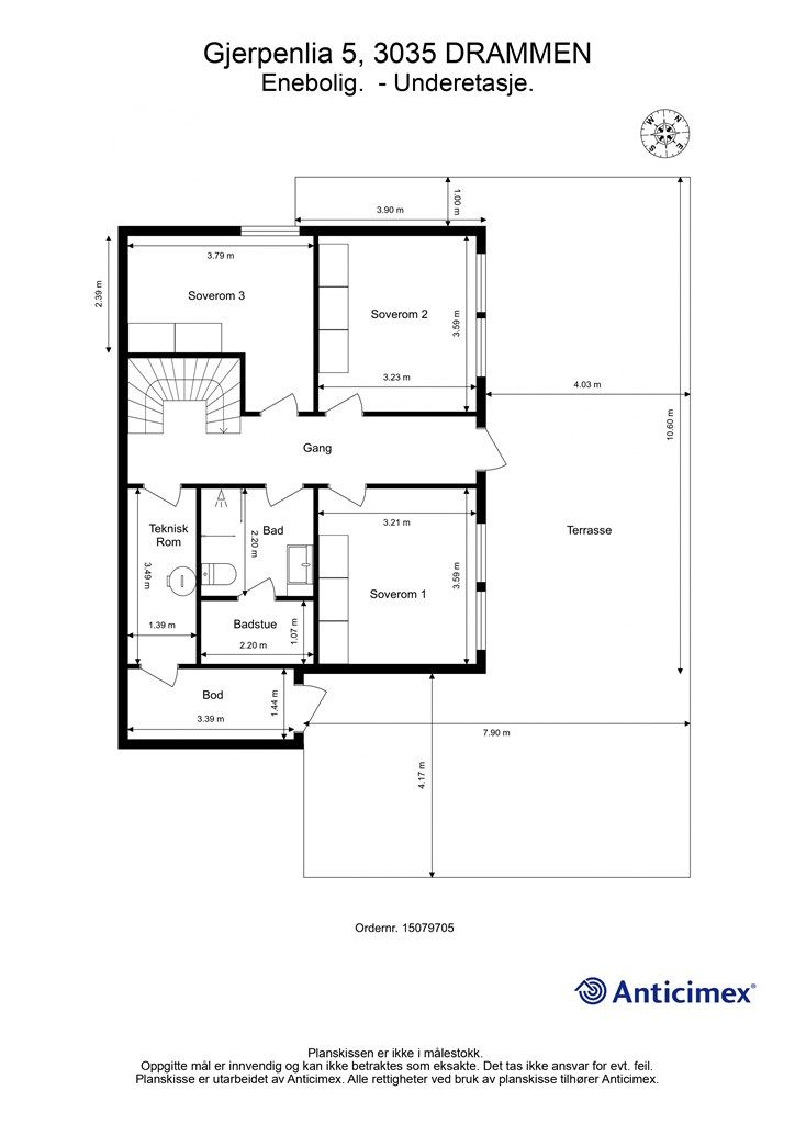 Plantegning - Underetasje