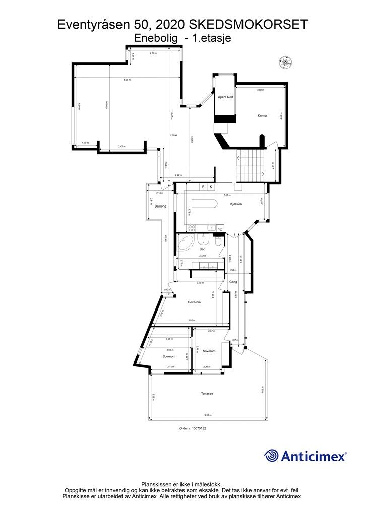 Plantegning - 1.etasje