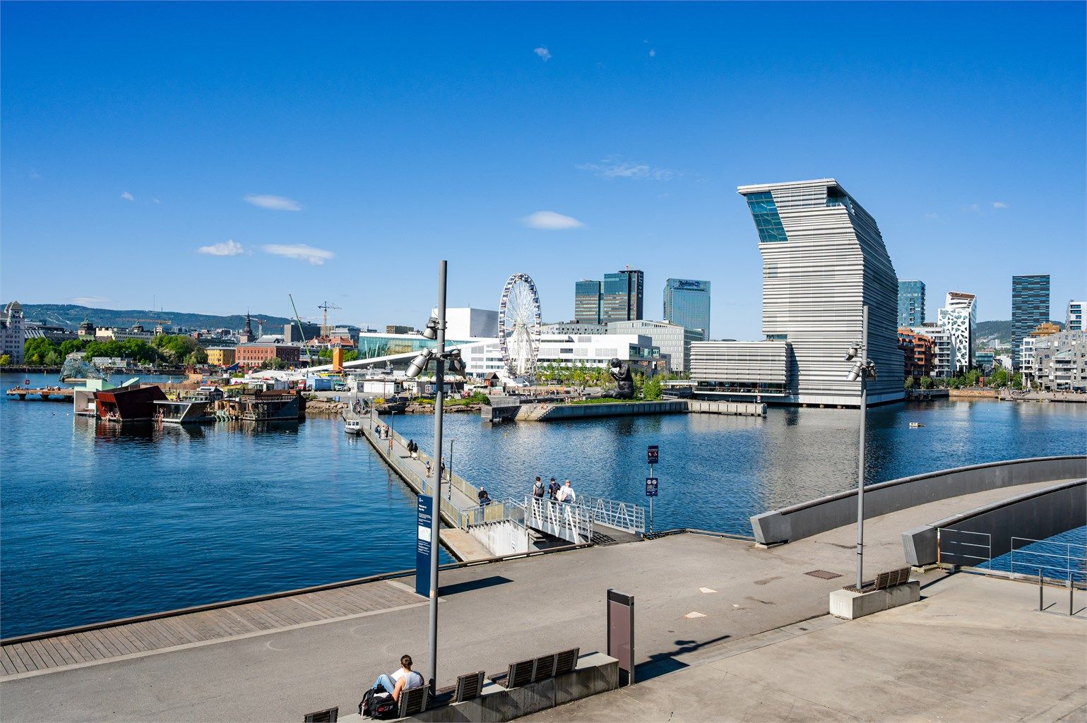 Sørenga ligger kun en kort spasertur unna sentrum.