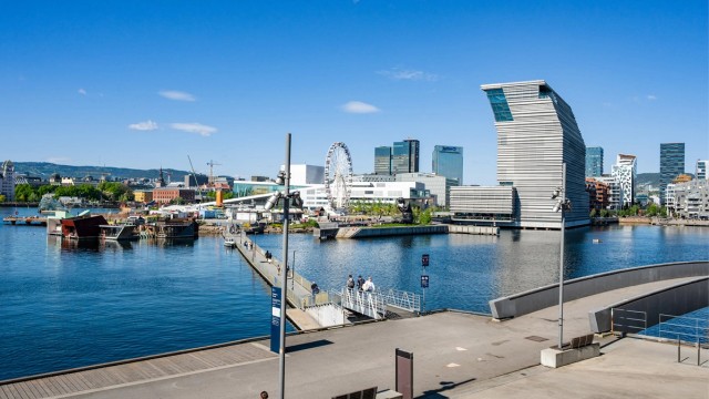 Sørenga ligger kun en kort spasertur unna sentrum.