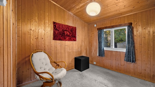 Hovedsoverom med god plass til dobbeltseng og nattbord