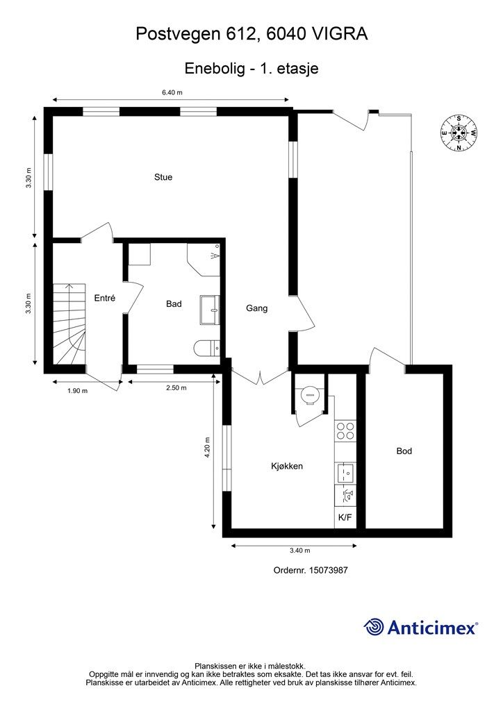 Plantegning 1. etasje