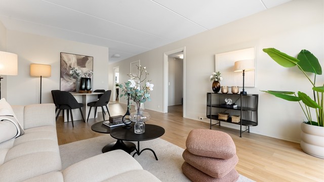 Sameiet er svært veldrevet med ingen fellesgjeld. Lave felleskostnader som også inkluderer grunnpakke kabel-tv og internett, trappevask og gartnertjenester